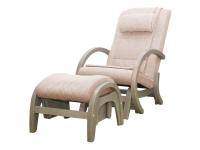 Массажное кресло-качалка EGO TWIST EG-2004 SHIMO Бежевый (TONY12) с пуфом