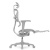 Ортопедическое кресло Falto Ergohuman 2 Ultra Footrest Серое