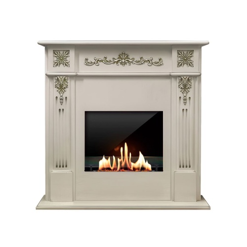 Биокамин в портале SteelHeat Monreal, стекло, стемалит SteelHeat