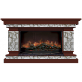 Каминокомплект Glenrich Лорд Карелия 86 (красное дерево)+Rondo S86