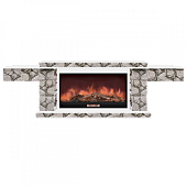 Каминокомплект Glenrich Тауэр Карелия S86 (белый)+Premier S86